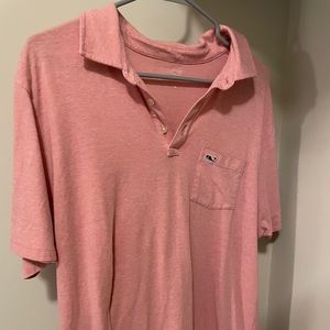 Pink Vineyard Vines collared shirt